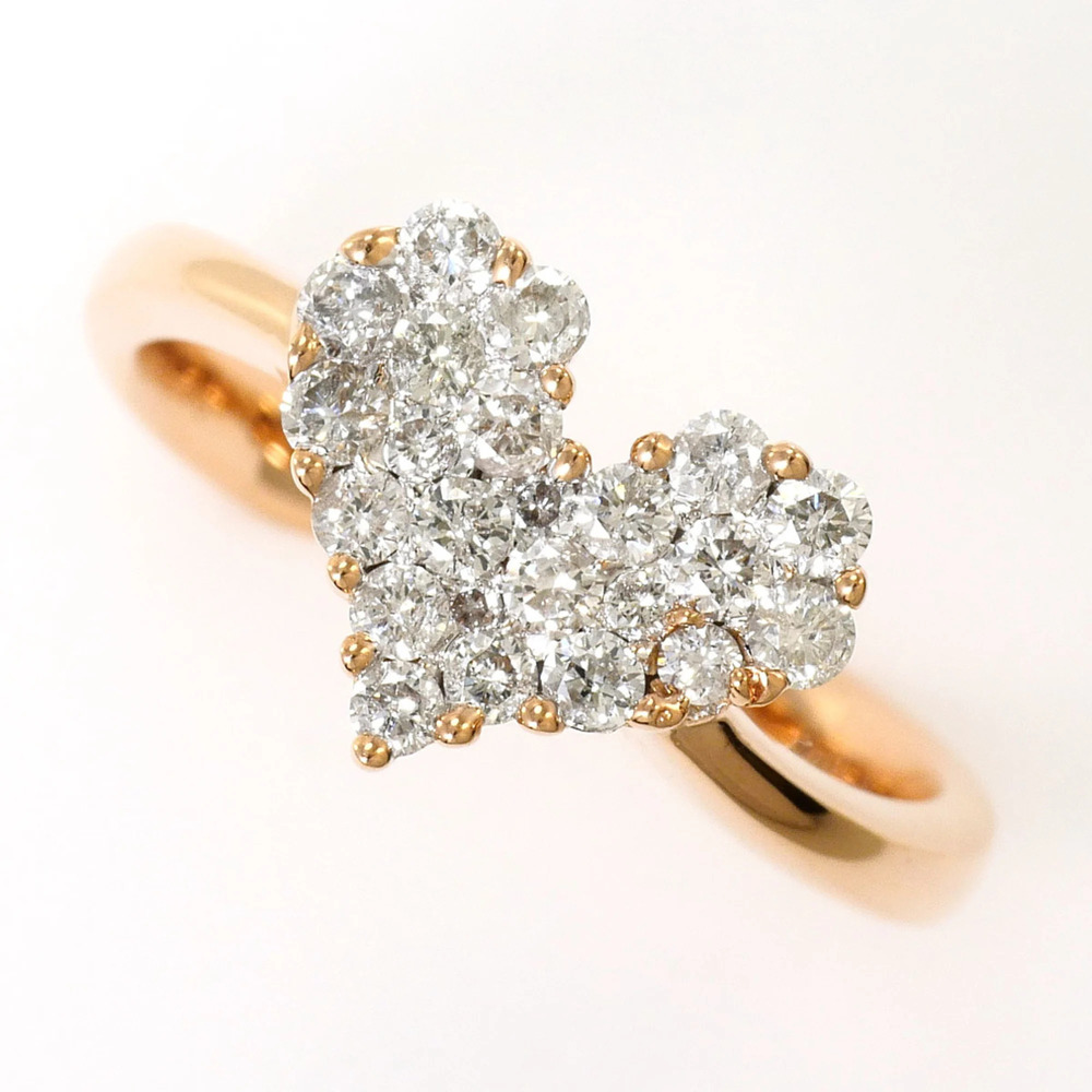 VINTAGE 18k Gold Diamond Ring